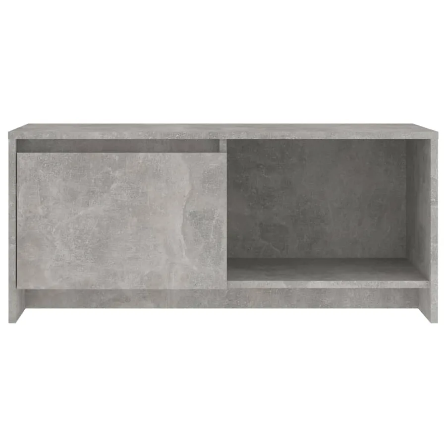 Meuble TV gris béton 90x35x40 cm bois d'ingénierie - 5