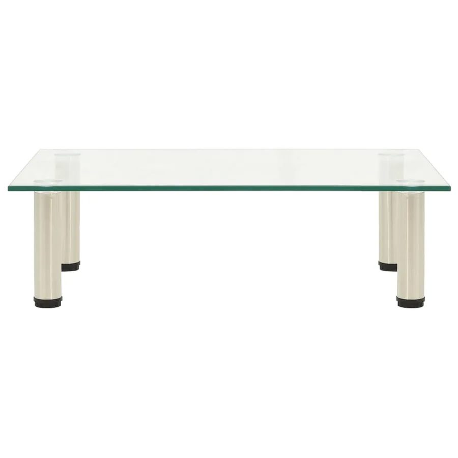 322763 vidaXL TV Stand Transparent 60x35x17 cm Tempered Glass - 2