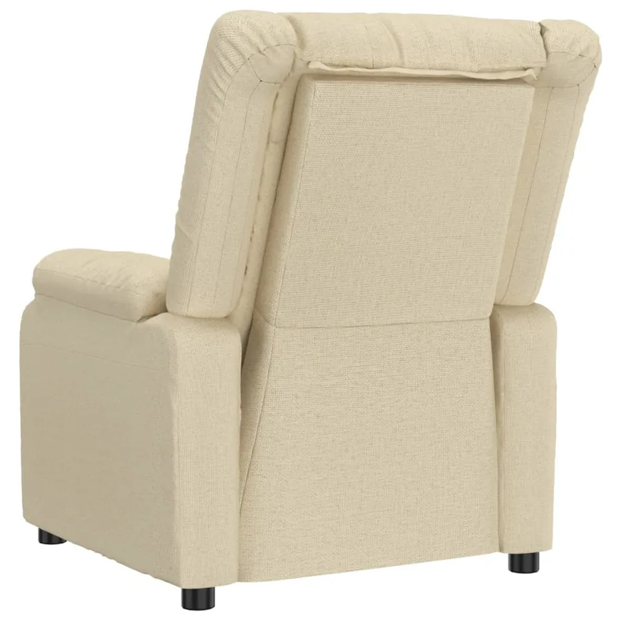 Fauteuil électrique de massage Crème Tissu - 6