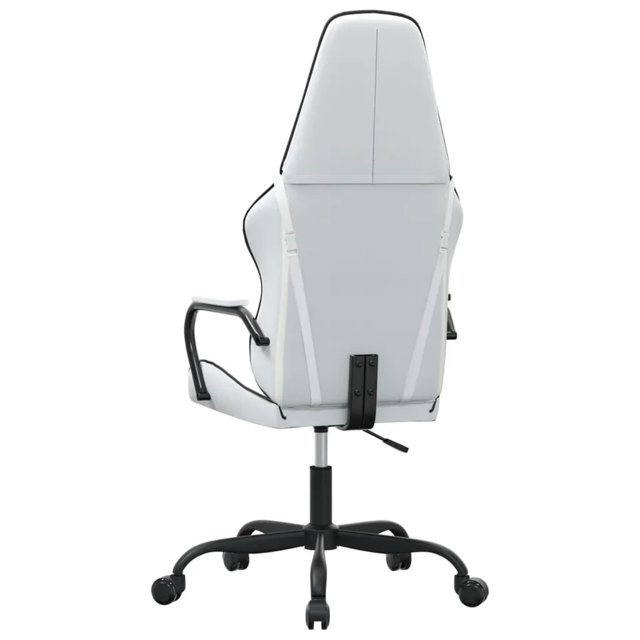 Chaise de jeu de massage Noir et blanc Similicuir - 5