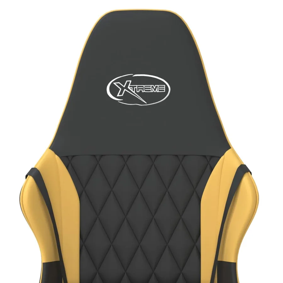 Chaise de jeu Noir et doré Similicuir - 9