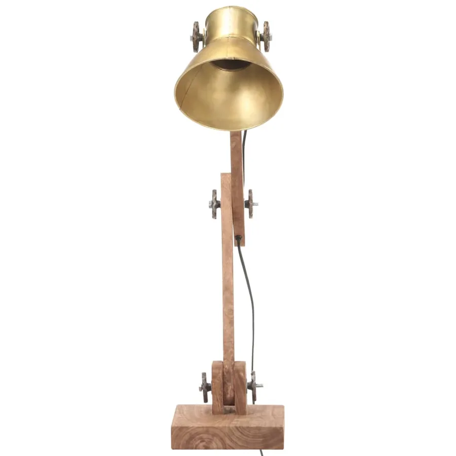 Lampe de bureau industrielle Laiton Rond 58x18x90 cm E27 - 3
