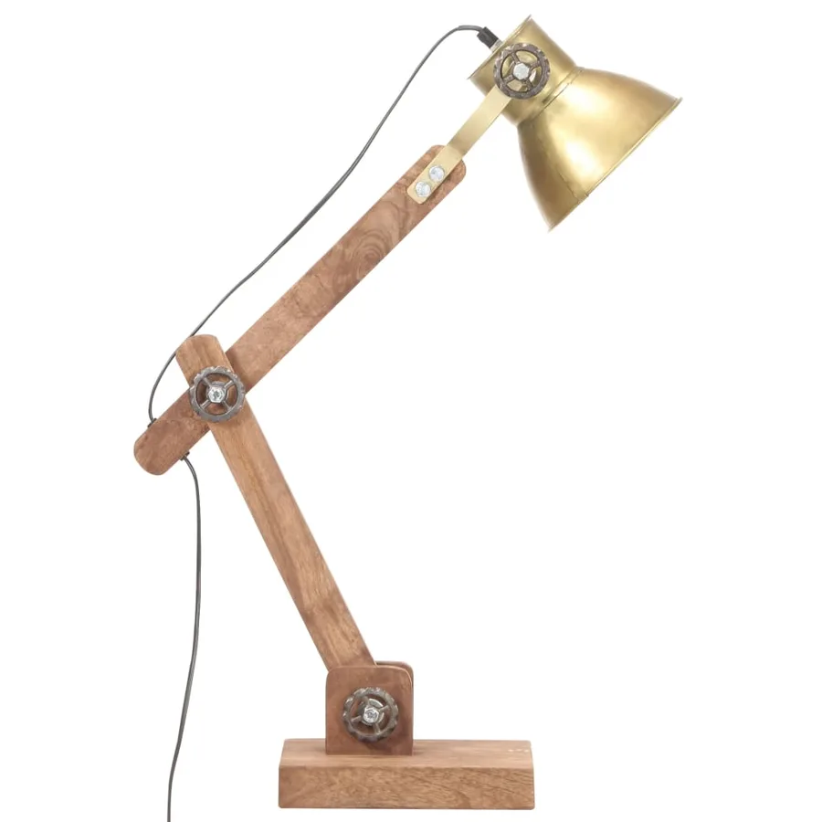 Lampe de bureau industrielle Laiton Rond 58x18x90 cm E27 - 4