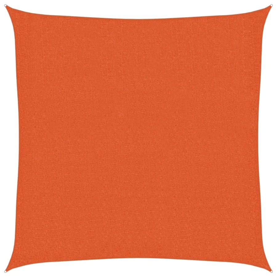 Voile d'ombrage 160 g/m² Orange 3x3 m PEHD - 2