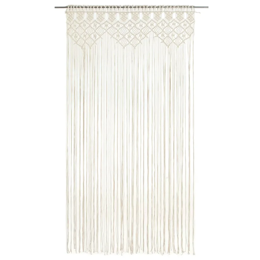 Rideau en macramé 140x240 cm Coton - 2