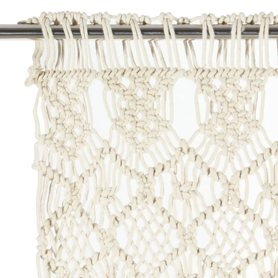 Rideau en macramé 140x240 cm Coton - 3