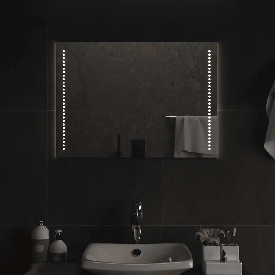 Miroir de salle de bain à LED 70x50 cm