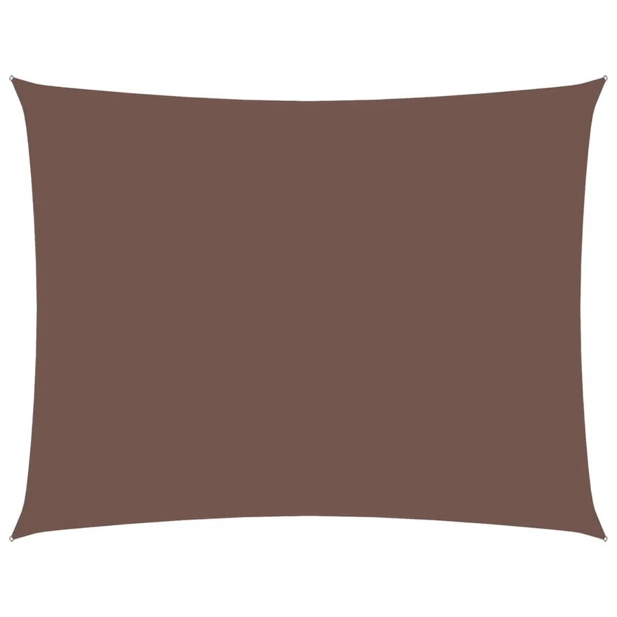 Voile de parasol tissu oxford rectangulaire 2,5x3,5 m marron - 2