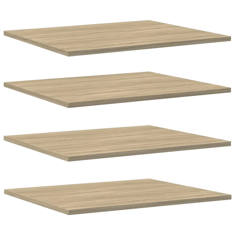 Panneau de bibliothèque 8pcs Chêne sonoma 60x50x1,5cm Aggloméré - 2