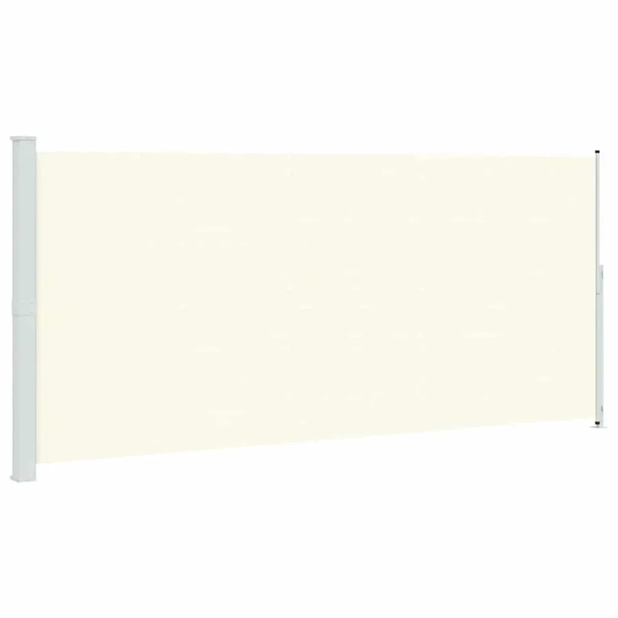 Auvent latéral rétractable de patio 220x500 cm Crème - 2