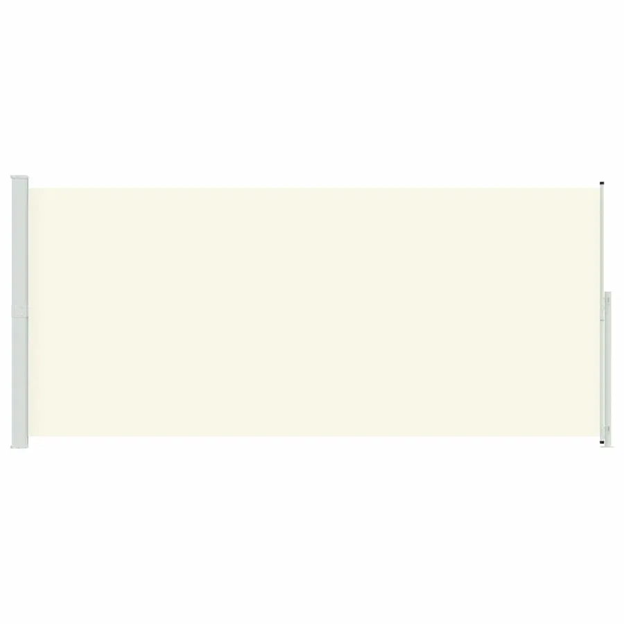 Auvent latéral rétractable de patio 220x500 cm Crème - 4