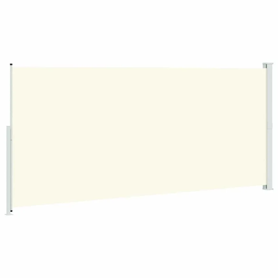 Auvent latéral rétractable de patio 220x500 cm Crème - 6