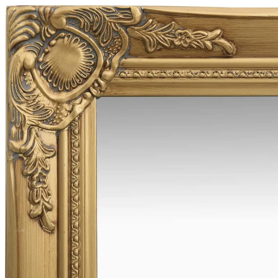 Miroir mural style baroque 40x40 cm Doré - 3