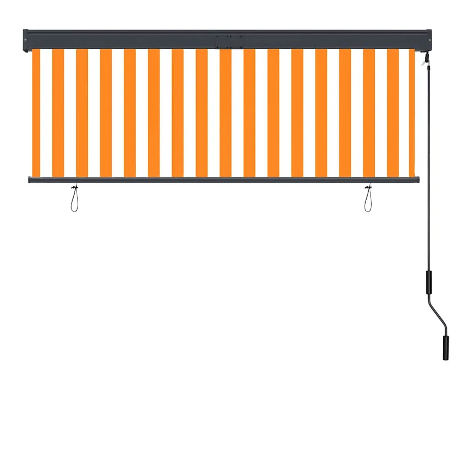 Store roulant d'extérieur 160x250 cm Blanc et orange - 4