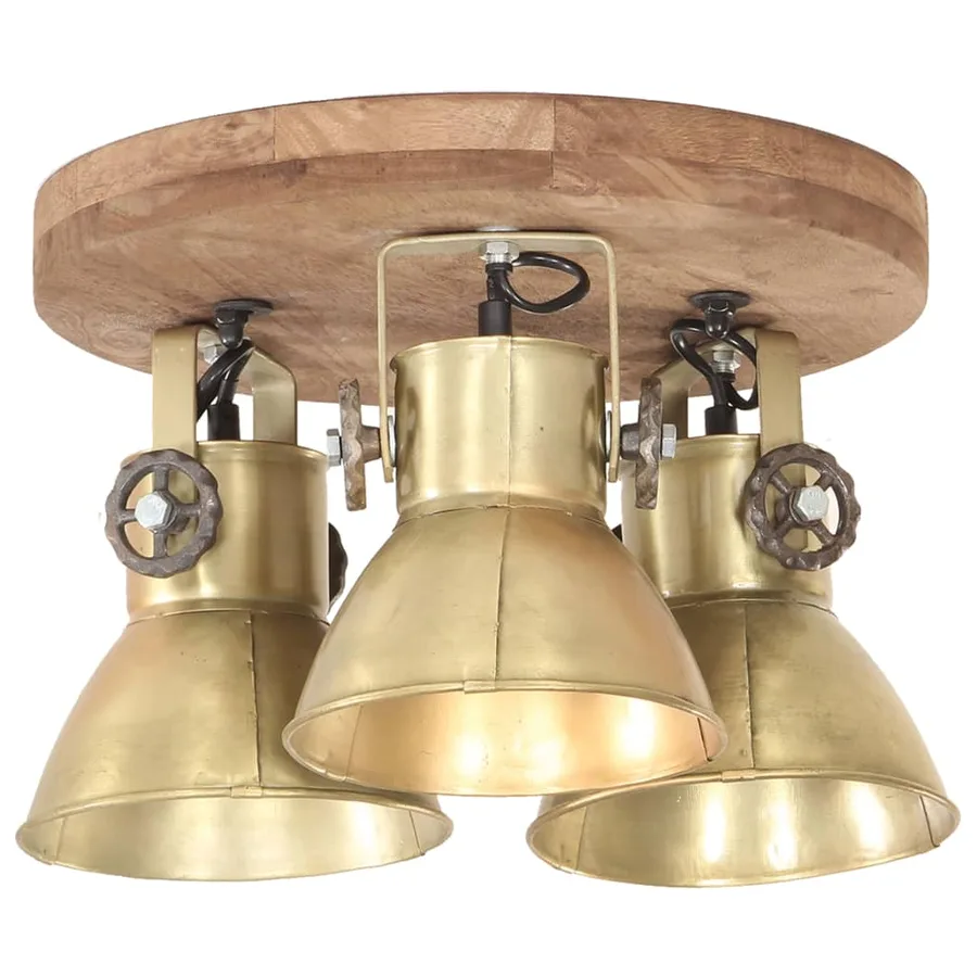 Plafonnier industriel 25 W Laiton 42x27 cm E27 - 3