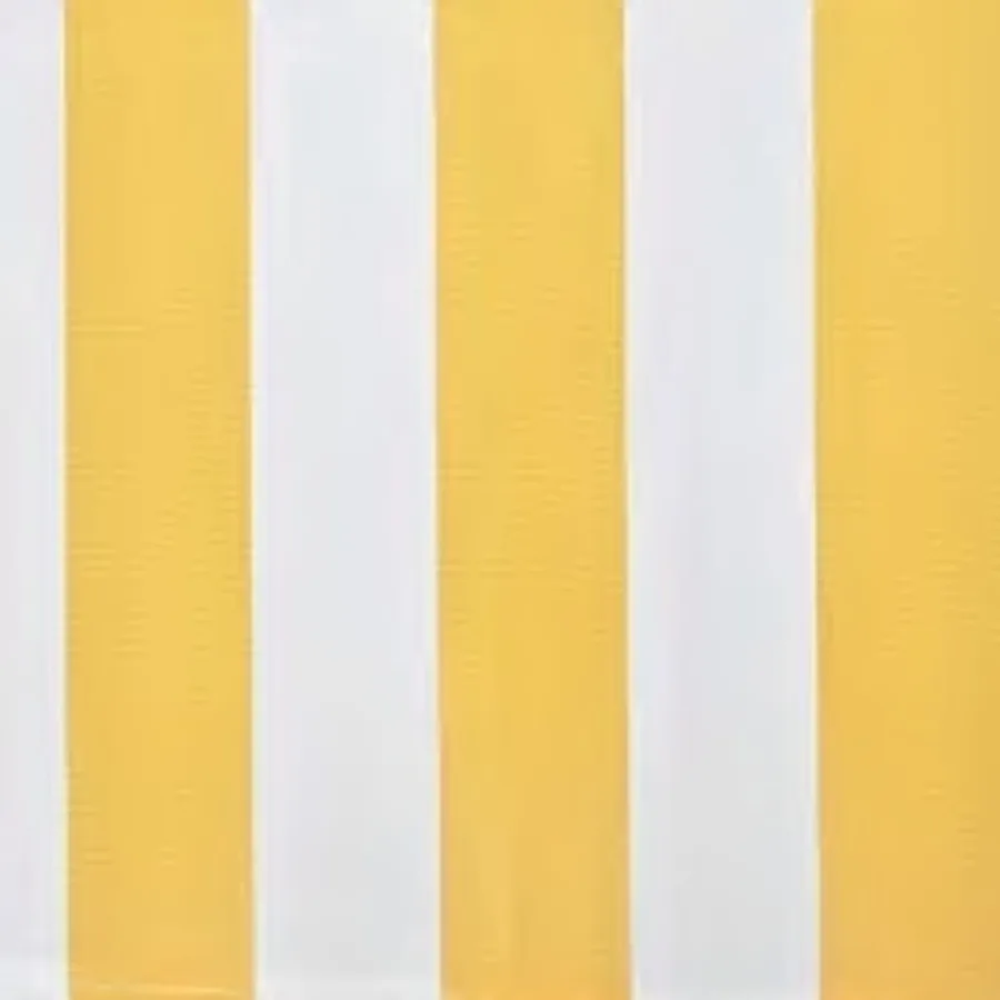 Auvent pliable motorisé 600 cm Jaune/blanc - 3