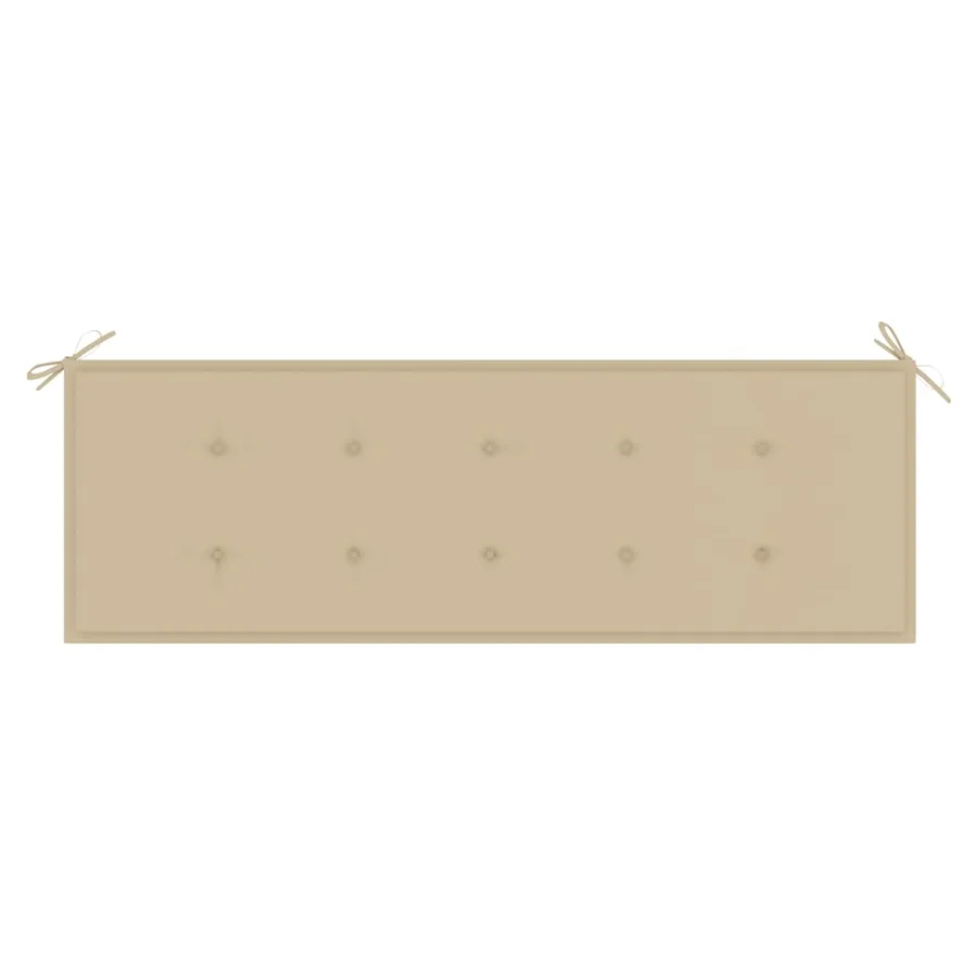Banc de jardin 3 places avec coussin 150 cm Bois d'eucalyptus - 7