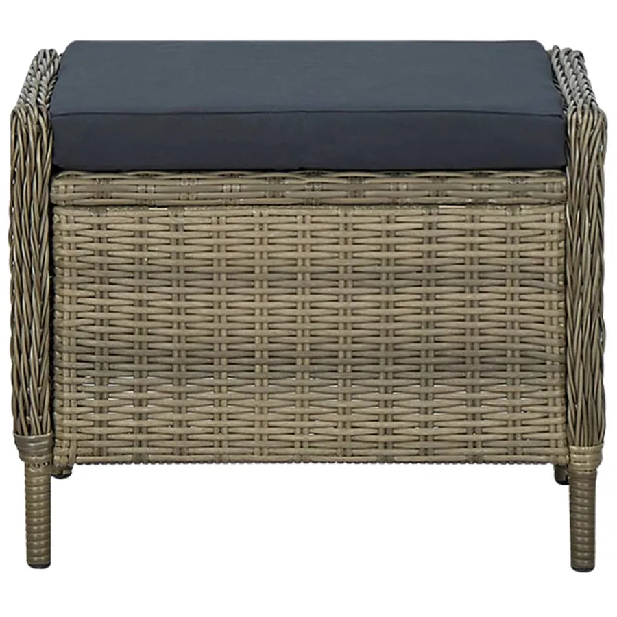 Ensemble à manger de jardin 5 pcs Marron - 7