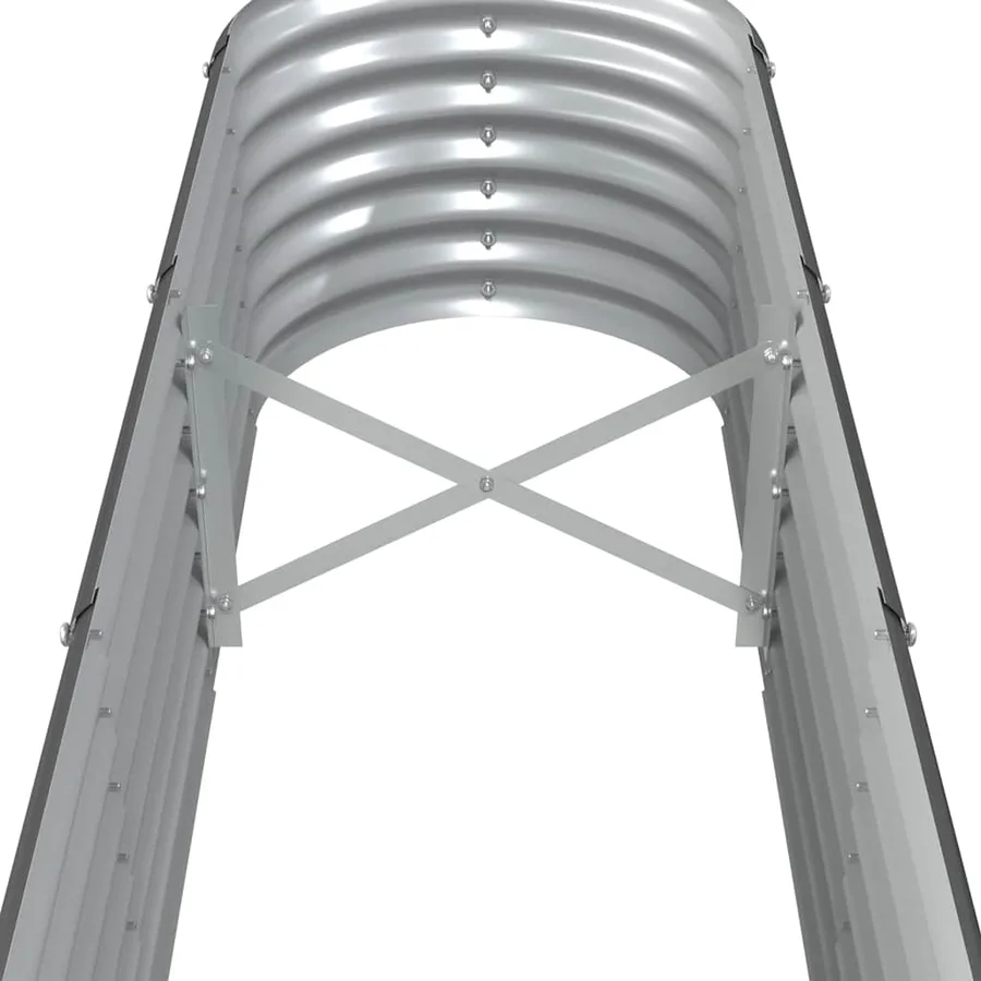 Lit surélevé de jardin Acier galvanisé Anthracite - 5