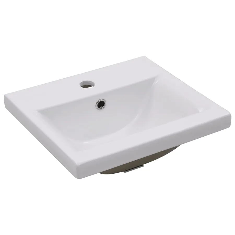 Ensemble de meubles de salle de bain Blanc brillant Aggloméré - 12