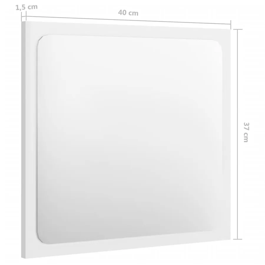 Ensemble de meubles de salle de bain Blanc brillant Aggloméré - 14