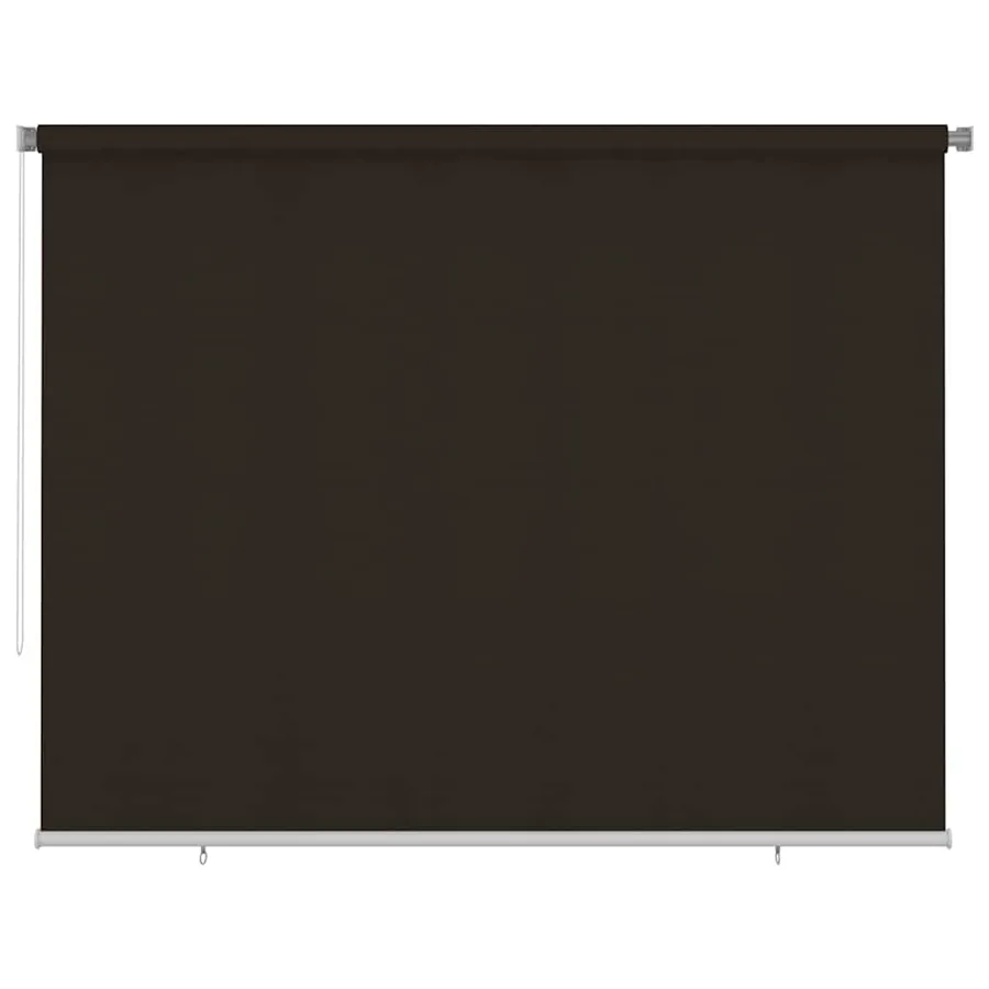 Store roulant d'extérieur 305 (l) x 230 (H) cm marron HDPE