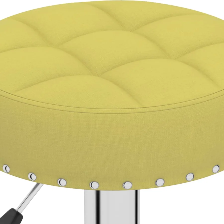 Tabourets de bar lot de 2 vert tissu - 7