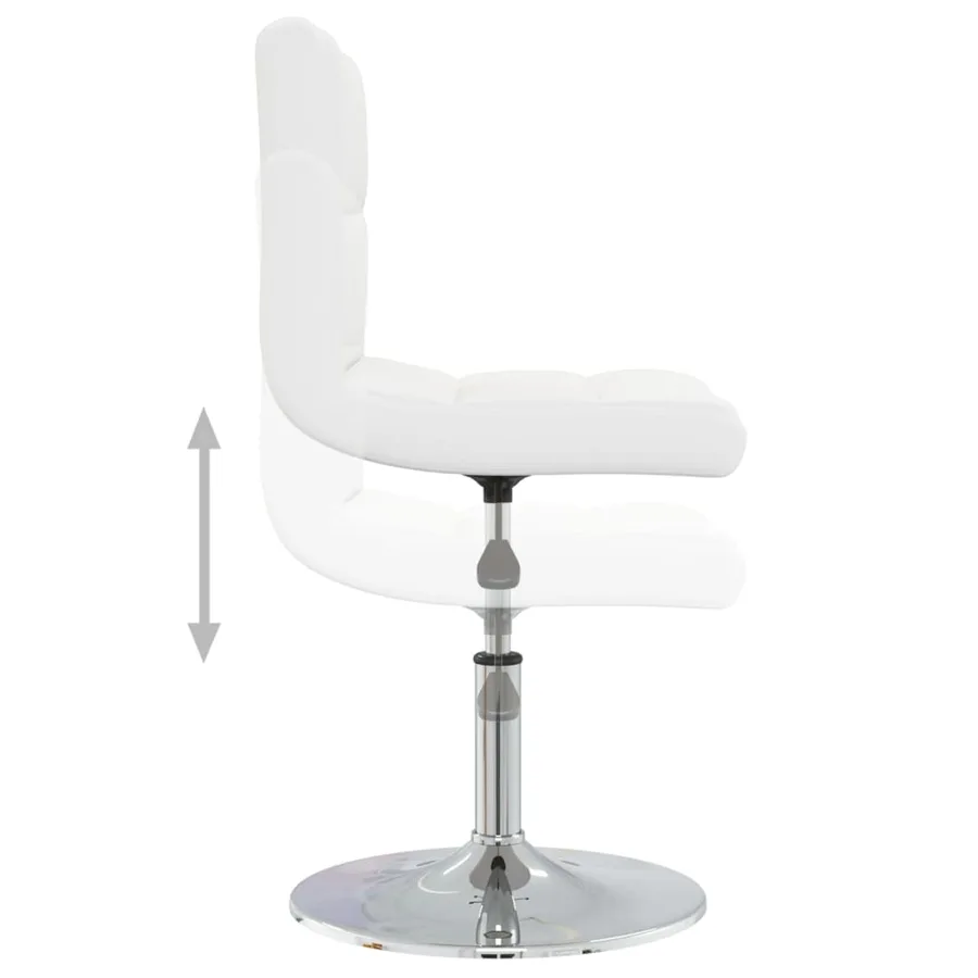 Tabouret de bar Blanc Similicuir - 6