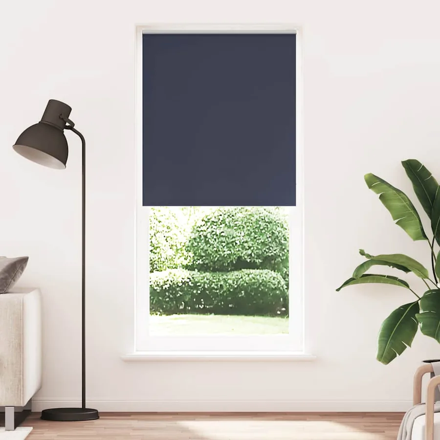 Store enrouleur occultant 84,4 x 230 cm, largeur du tissu 80 cm, coloris marine