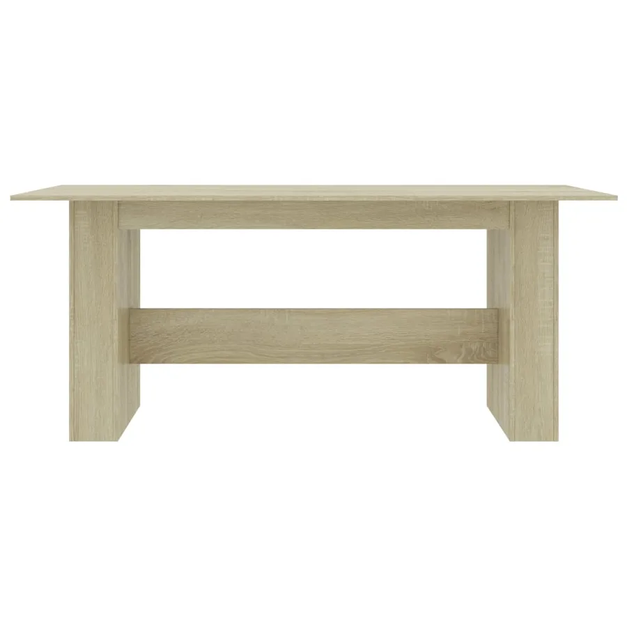Table à manger Chêne sonoma 180x90x76 cm Bois d’ingénierie - 4