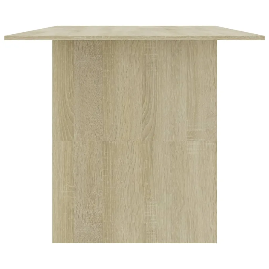 Table à manger Chêne sonoma 180x90x76 cm Bois d’ingénierie - 5