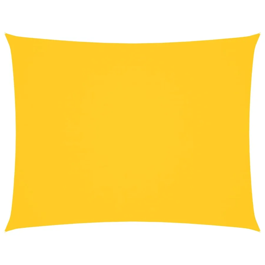 Voile de parasol tissu oxford rectangulaire 2x4 m jaune - 2