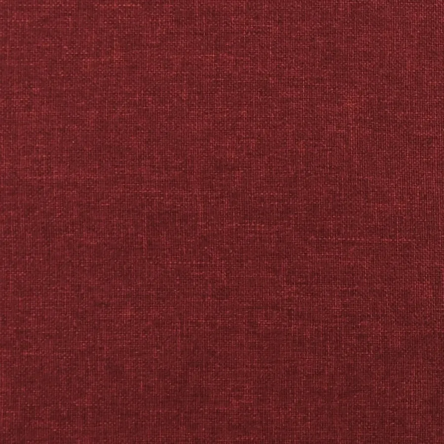 Repose-pied Rouge bordeaux 45x29,5x35 cm Tissu et similicuir - 5