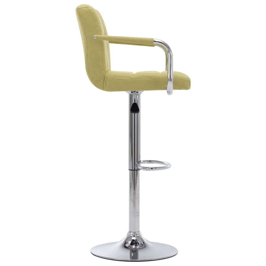 Chaise de bar Vert Tissu - 3