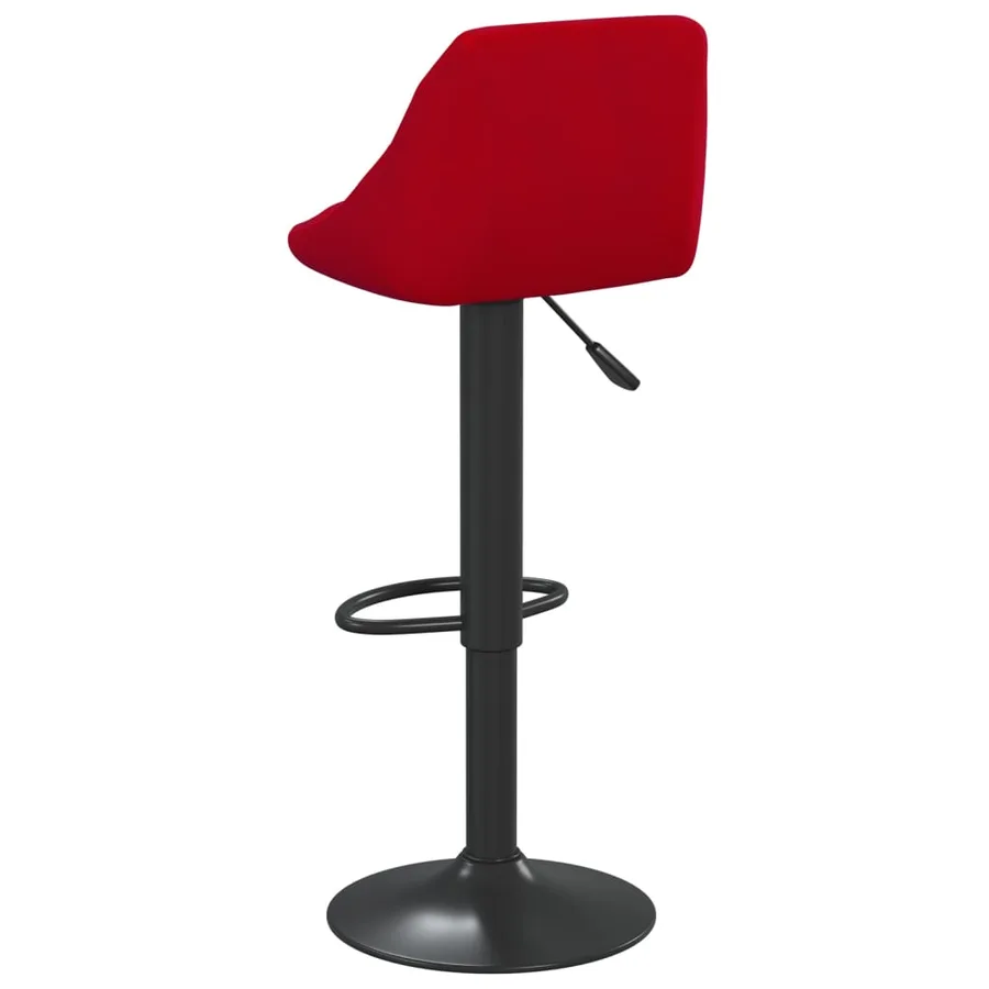 Tabouret de bar Rouge bordeaux Velours - 5