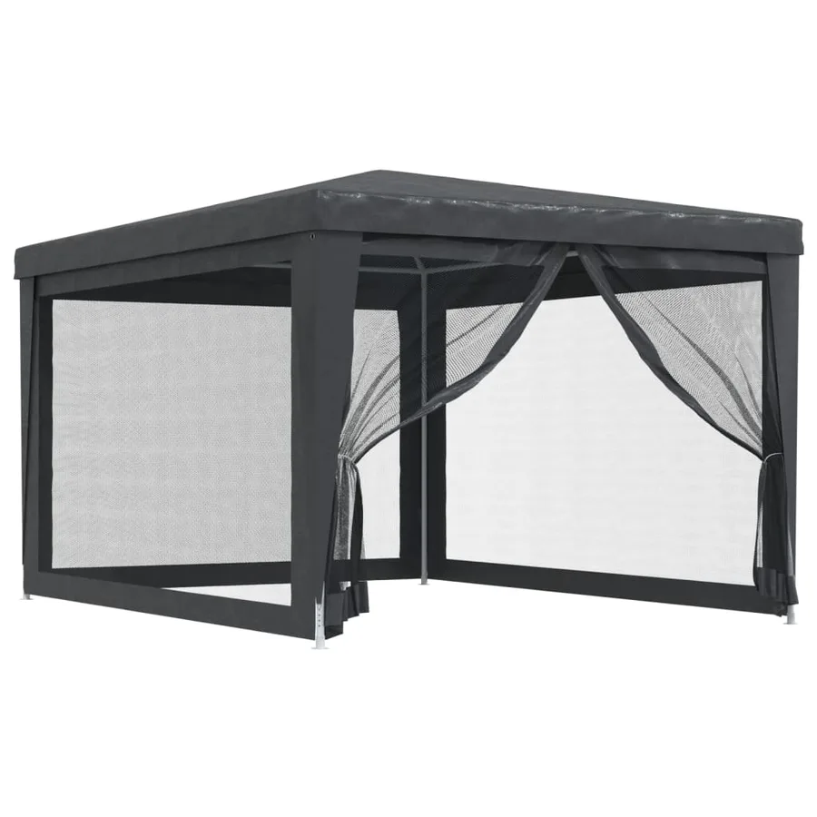 Tente de fête avec 4 parois latérales en maille Anthracite 3x4m - 2