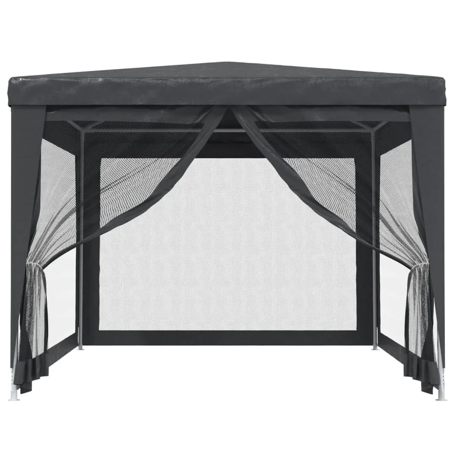 Tente de fête avec 4 parois latérales en maille Anthracite 3x4m - 3