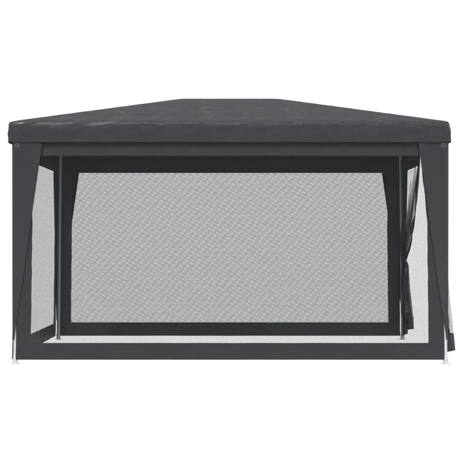 Tente de fête avec 4 parois latérales en maille Anthracite 3x4m - 4