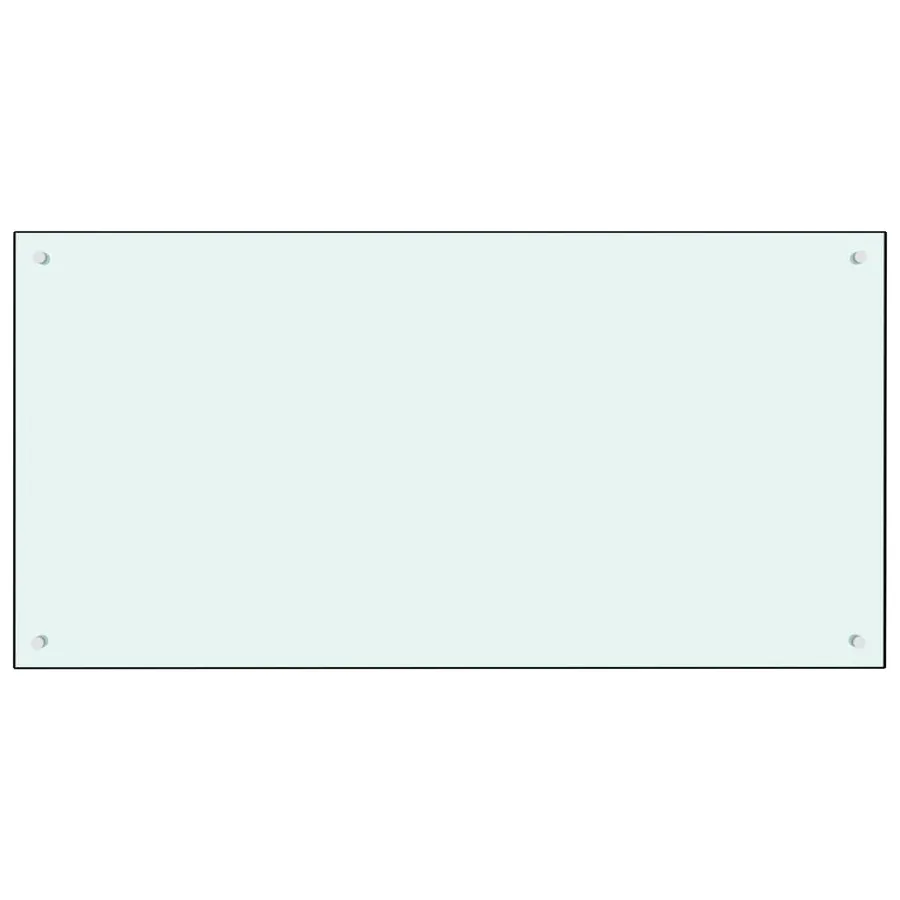 Dosseret de cuisine couleur Lait 120x60 cm Verre trempé - 2