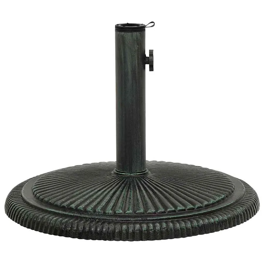 Socle de parasol Vert 45x45x30 cm Fonte - 2