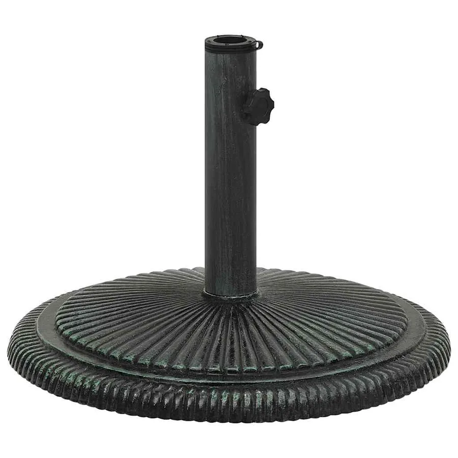 Socle de parasol Vert 45x45x30 cm Fonte - 4
