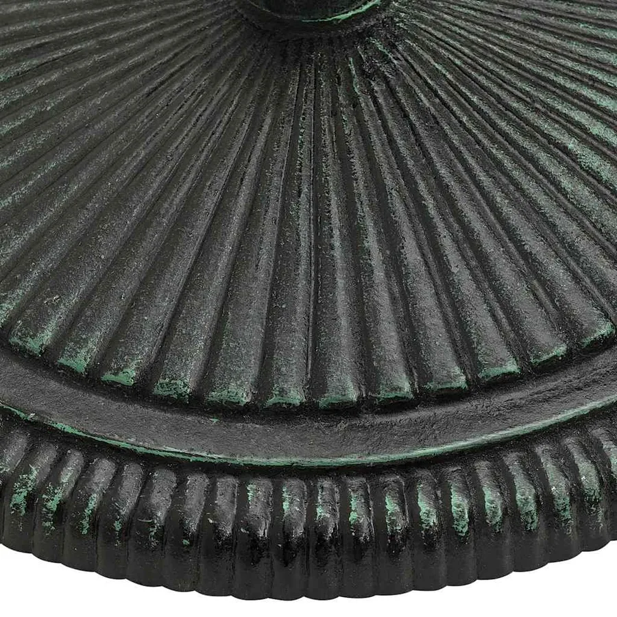 Socle de parasol Vert 45x45x30 cm Fonte - 6