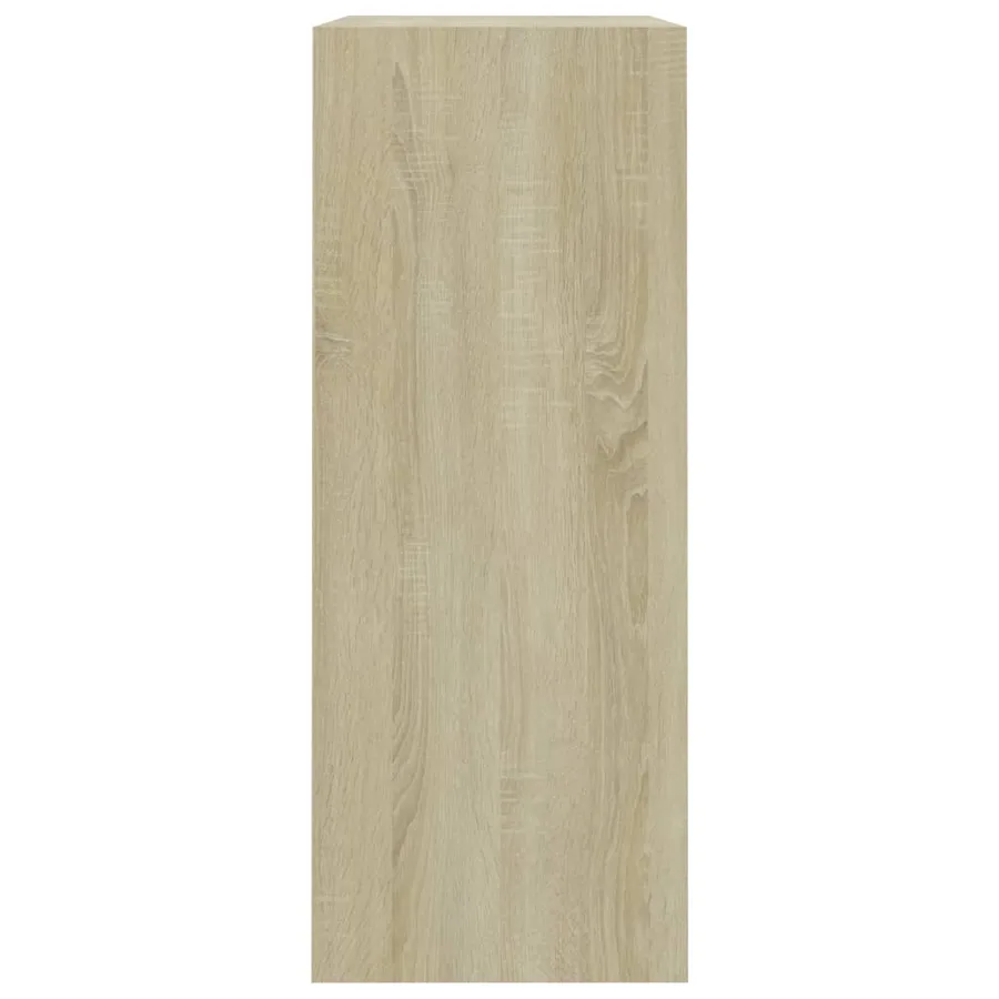 Bibliothèque chêne sonoma 80x30x76,5 cm bois d'ingénierie - 4