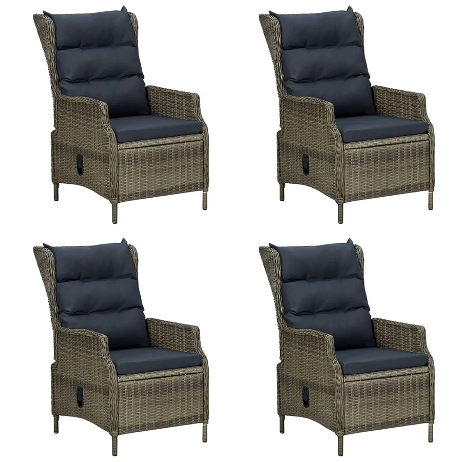Ensemble à manger de jardin 7 pcs Marron - 4