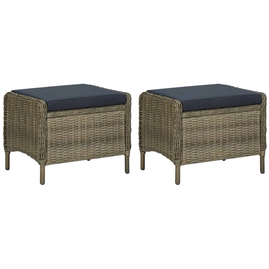 Ensemble à manger de jardin 7 pcs Marron - 7