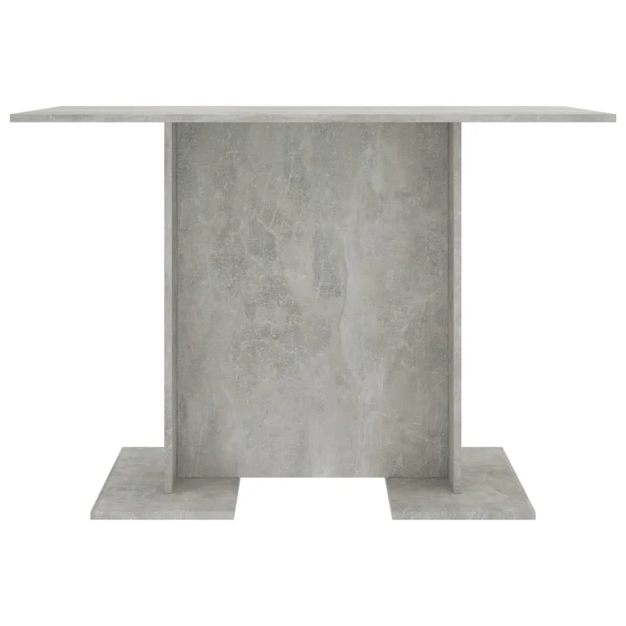 Table de salle à manger Gris béton 110 x 60 x 75 cm Aggloméré - 3