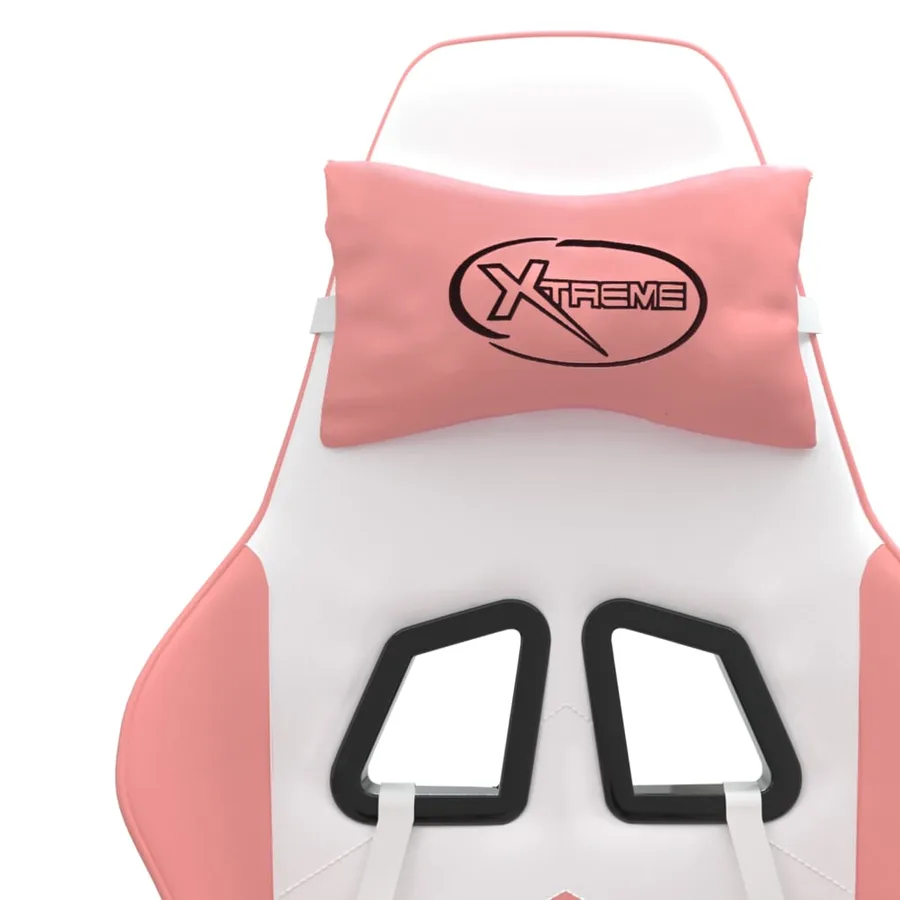 Chaise de jeu Blanc et rose Similicuir - 11