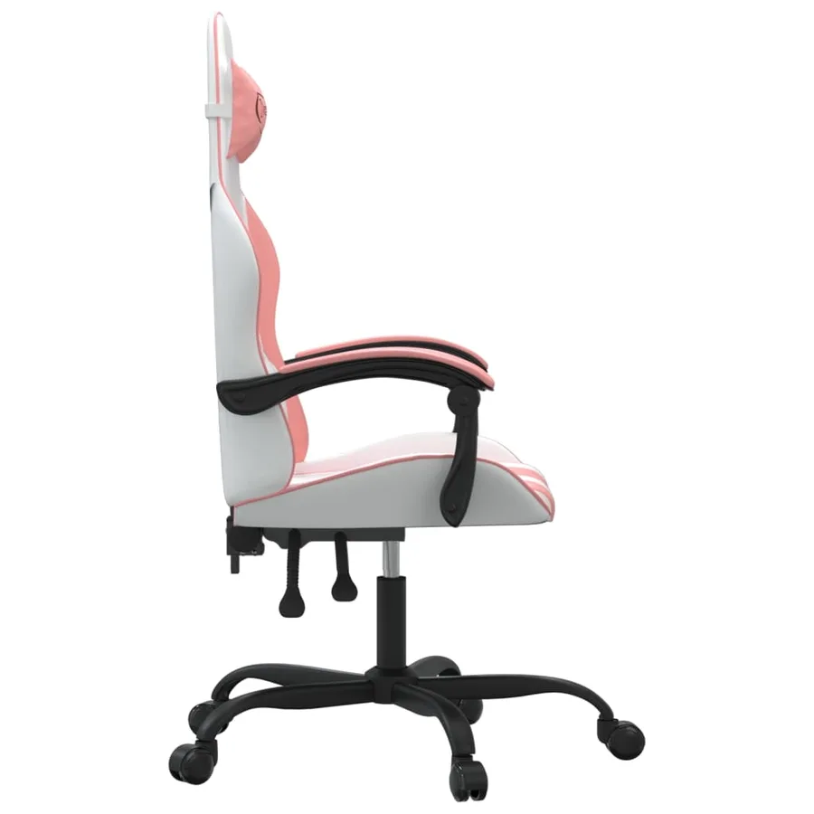 Chaise de jeu Blanc et rose Similicuir - 4