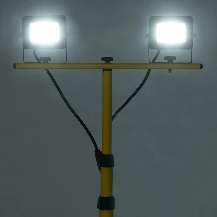 Projecteur à LED avec trépied 2x20 W Blanc froid - 2