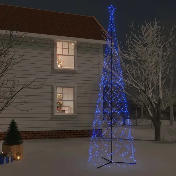 Arbre de Noël cône 3000 LED bleu 230x800 cm